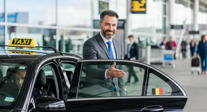 Professional driver taxi Antwerp airport